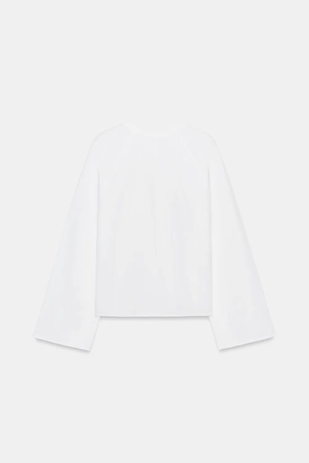 Футболка с длинными рукавами и рукавами реглан ZARA, White — фото 4