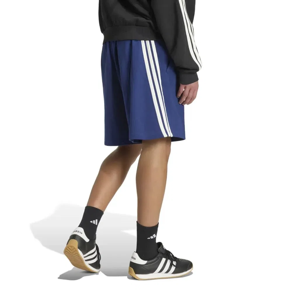 Мужские спортивные шорты из хлопка Kit 3 Stripes Adidas, Blue — фото 2