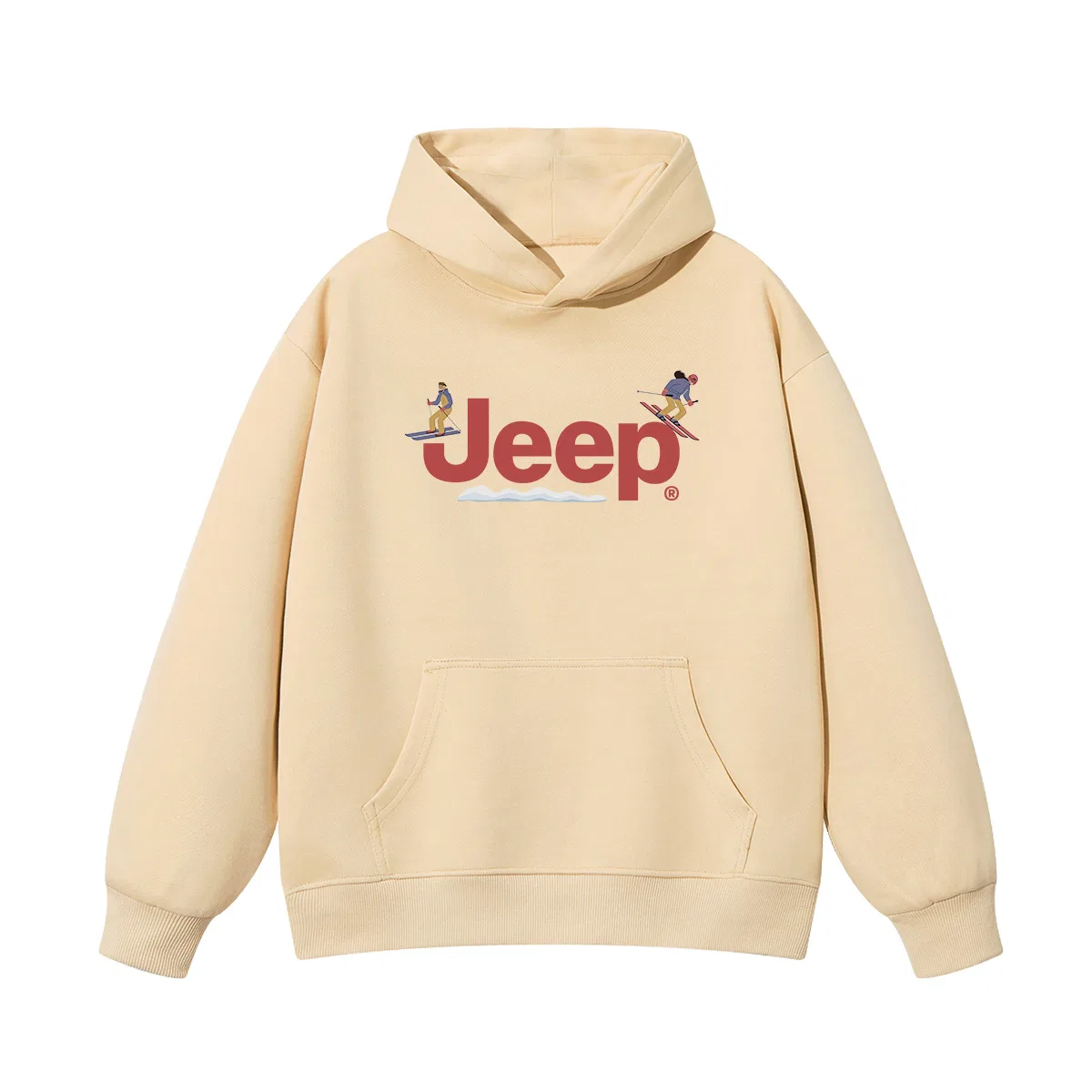 Детский свитшот с капюшоном утепленный Jeep, Khaki