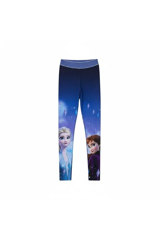 Детские леггинсы для девочек с принтом Elsa children's leggings Seabubbles, Purple — фото 3