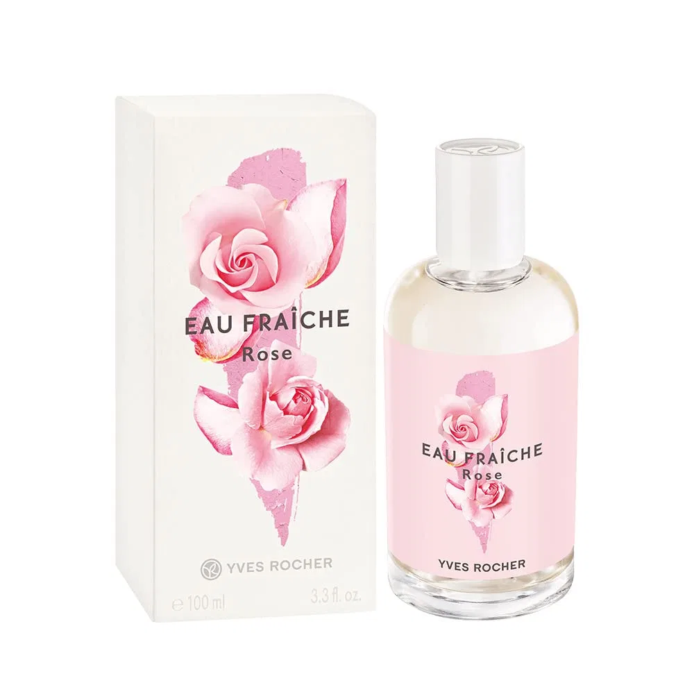 Гель для душа Rose Eau Fraiche, Yves Rocher, набор 2 шт., 100 мл