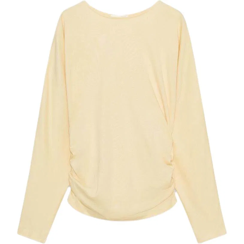 Женская футболка с круглым вырезом прямого кроя Cream ZARA