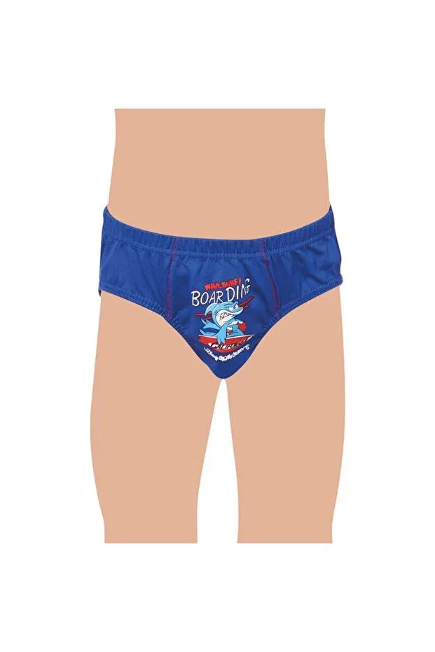 Детские трусы для мальчиков с принтом 6 шт Tutku, Navy Blue