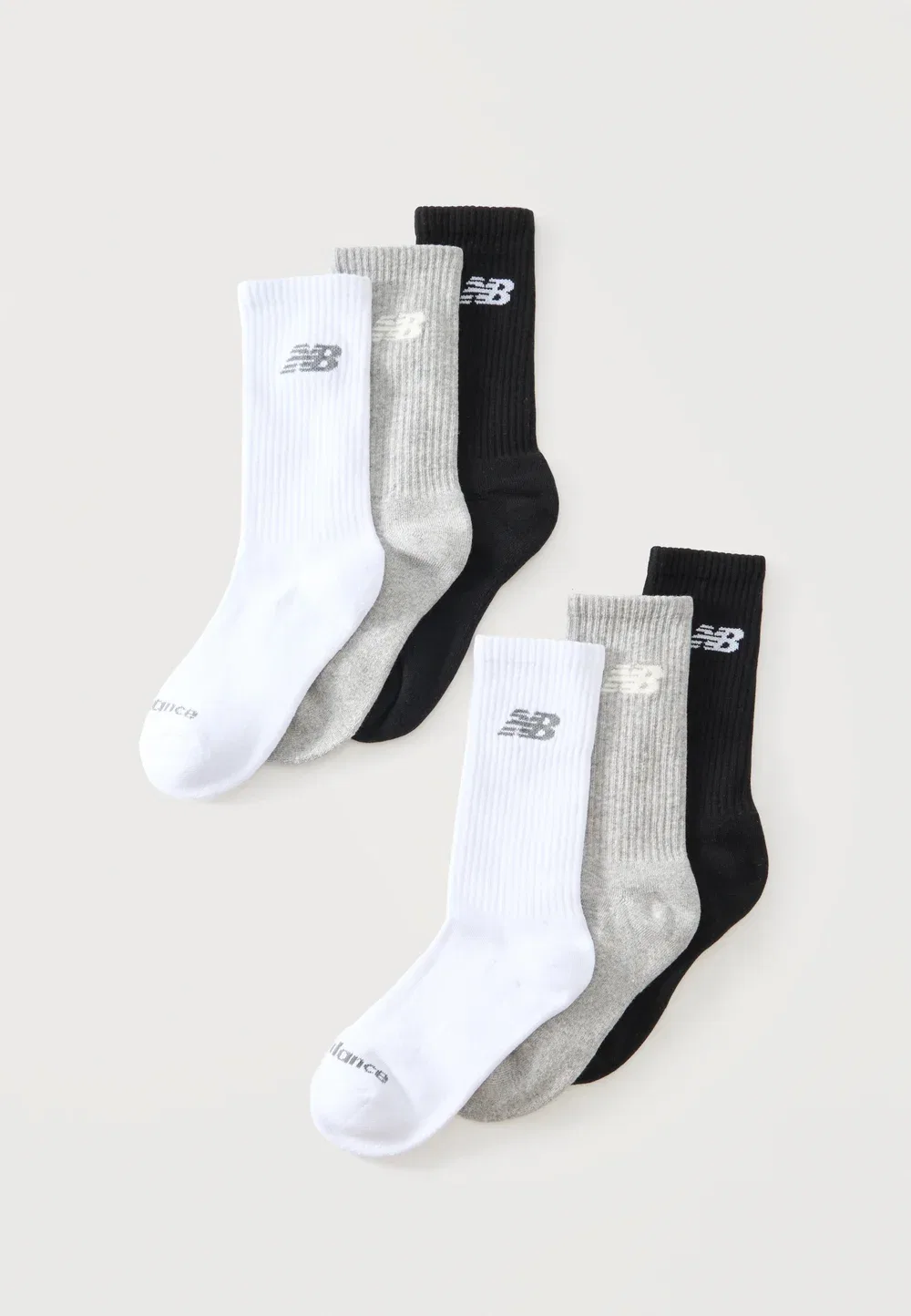 Повседневные носки унисекс, комплект из 6 пар New Balance, Multi-Coloured