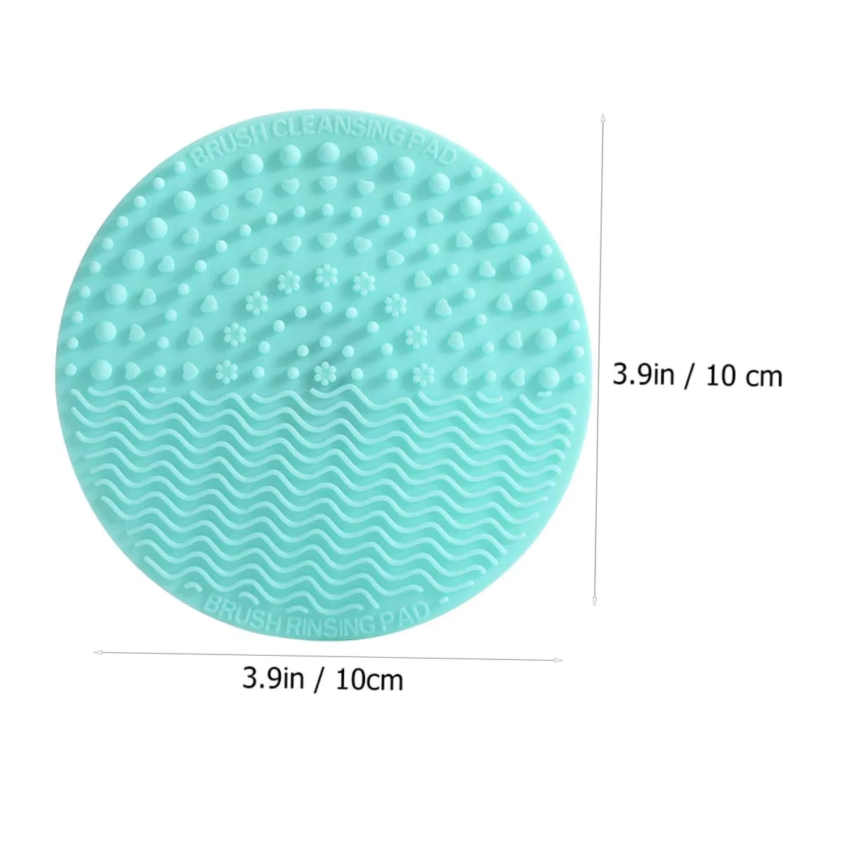 Силиконовая подушечка для чистки кистей COLLBATH, 2 шт, 10x10x4.5 см — фото 2