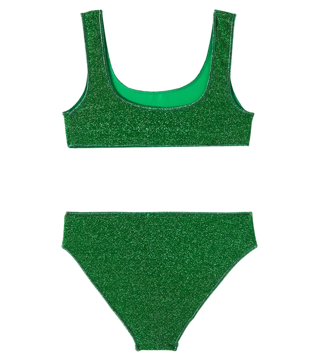 Комплект бикини из ламе Lumière Oseree Kids, Emerald Green — фото 4