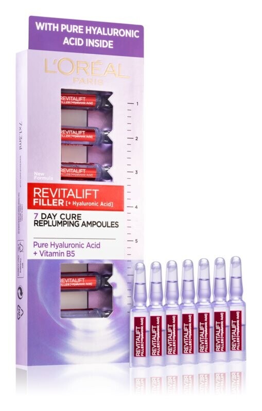 

Наполнение гиалуроновой сывороткой в ампулах L’Oréal Paris Revitalift Filler