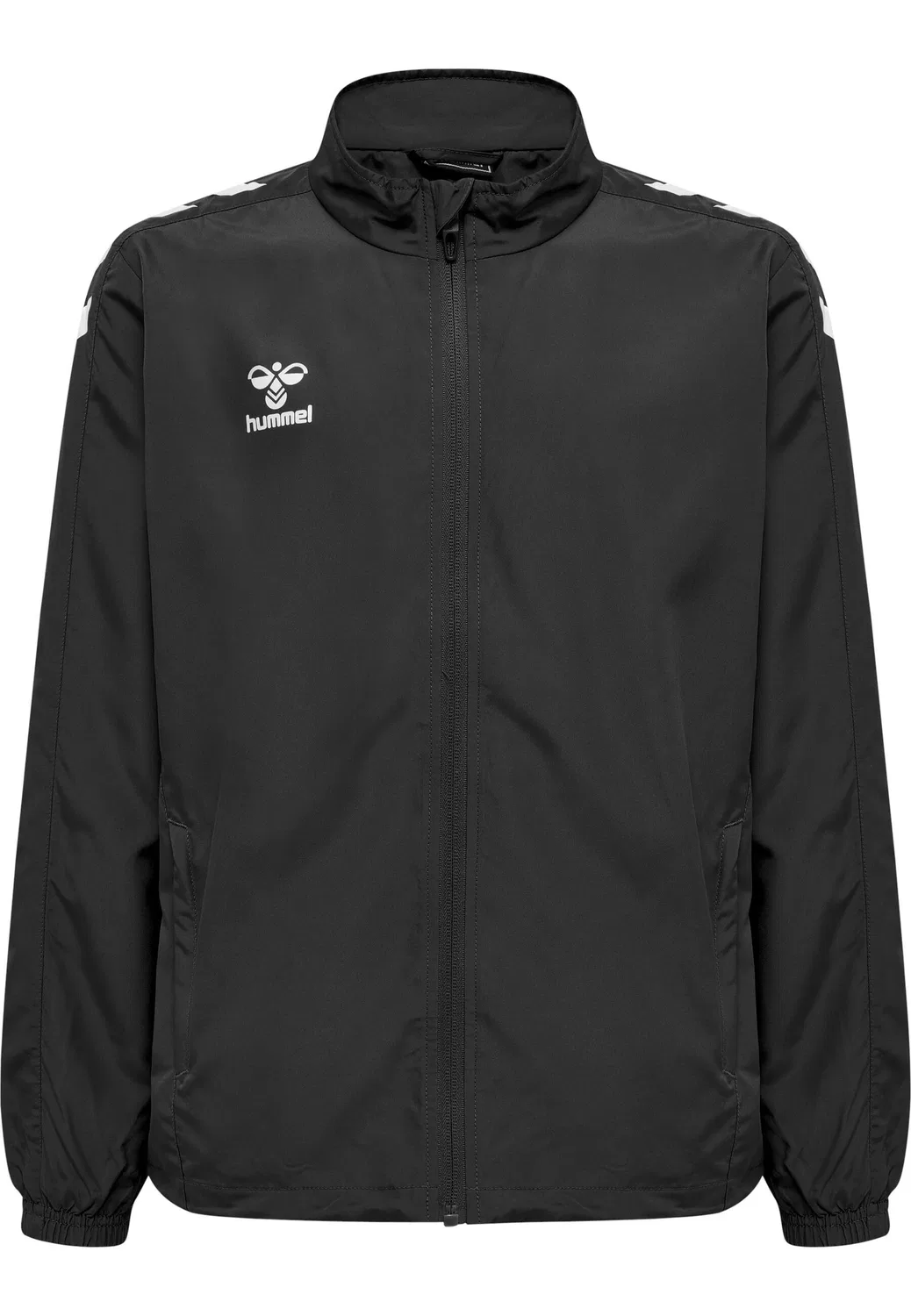 Детская куртка на молнии с принтом Hmlcore Xk Micro Zip Jacket Kids Hummel, Schwarz — фото 2