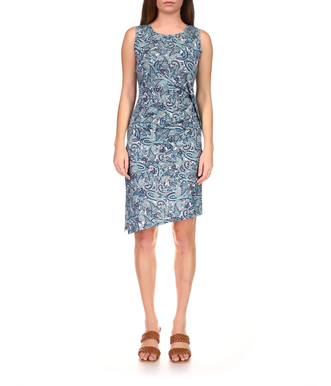 

Платье MICHAEL Michael Kors, Paisley Crew Neck Drape Dress