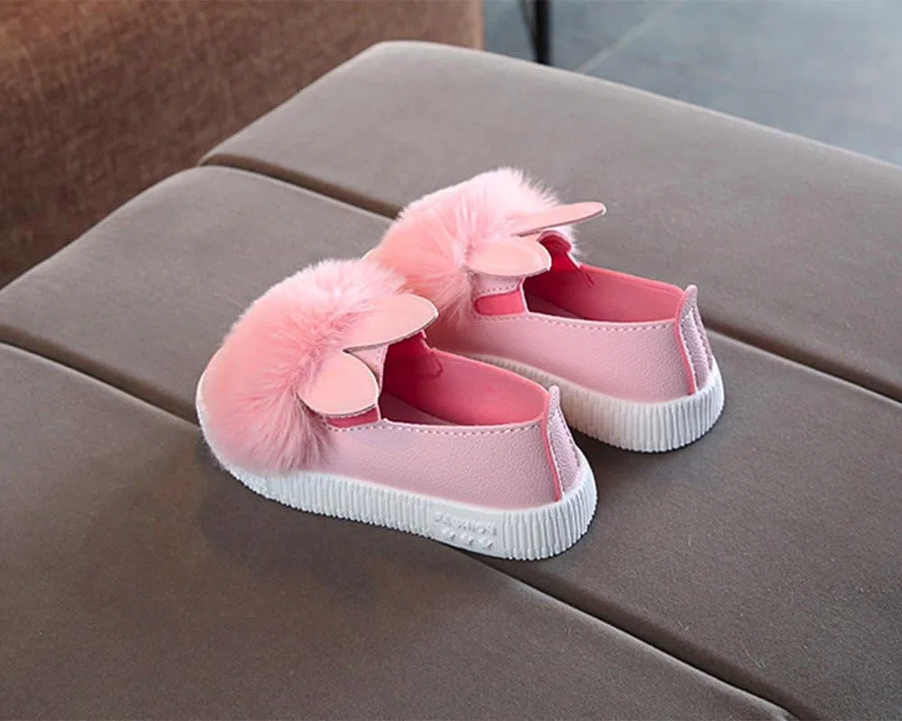 Детские кроссовки для девочек с принтом кролика, модель Cute Bunny, бренд, Pink — фото 4