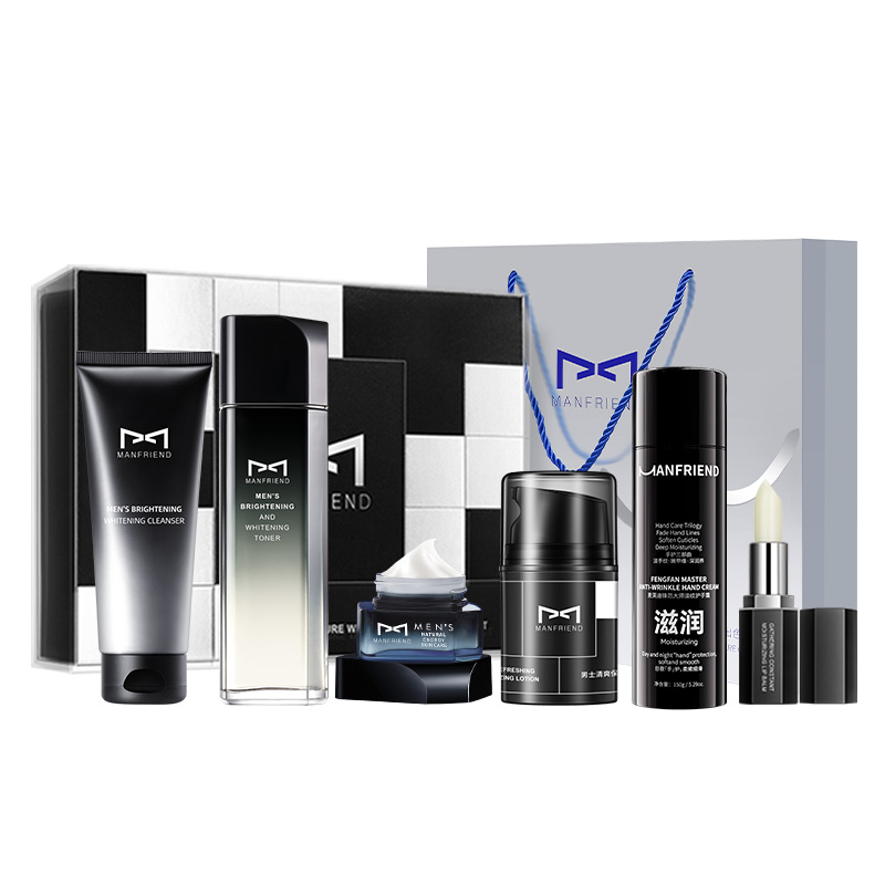 

Мужской набор для увлажнения и осветления кожи восстановление увлажнение очищение выравнивание тона 6 предметов MANFRIEND