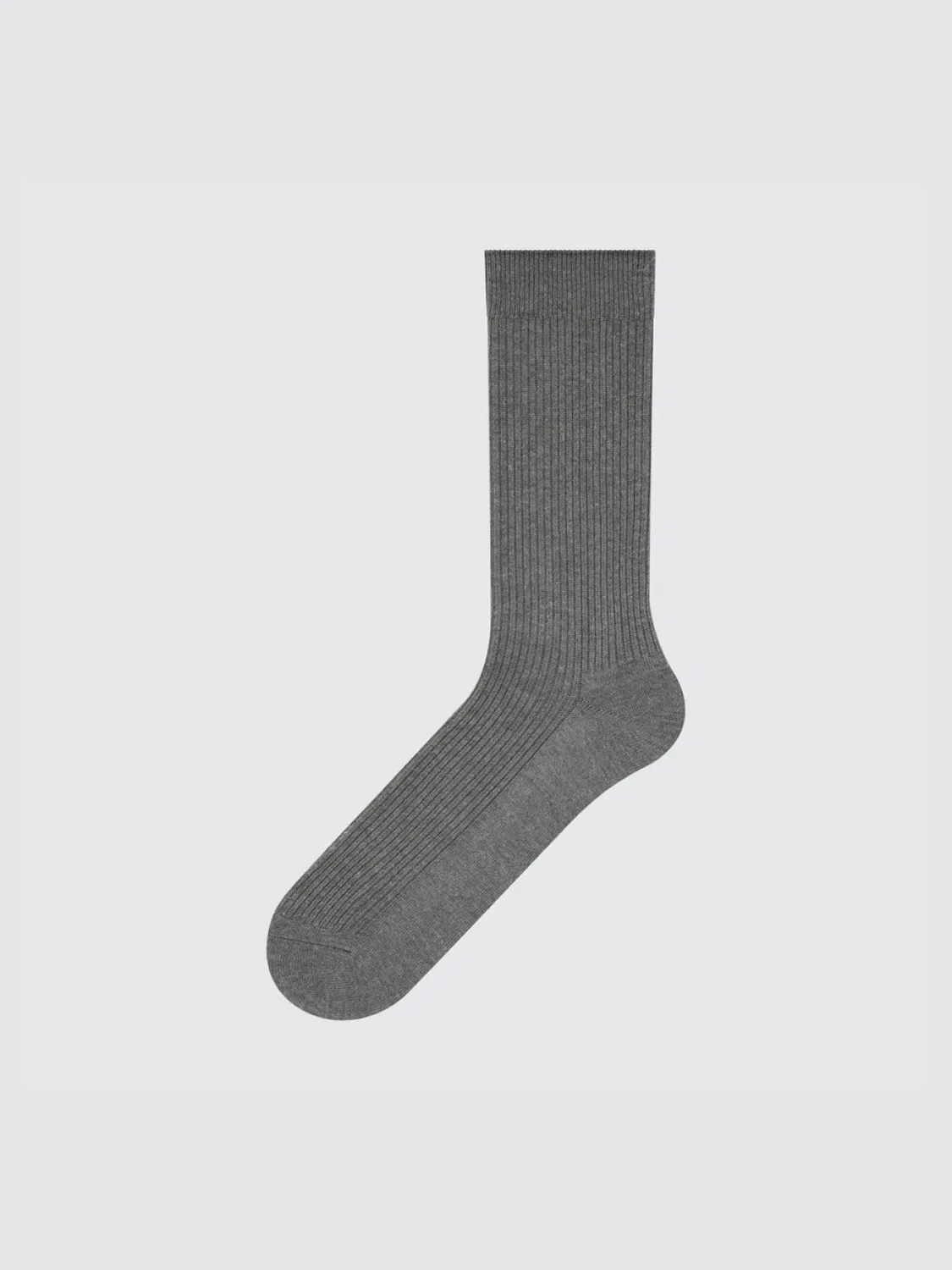 Носки однотонные спортивные длинные Uniqlo, серый