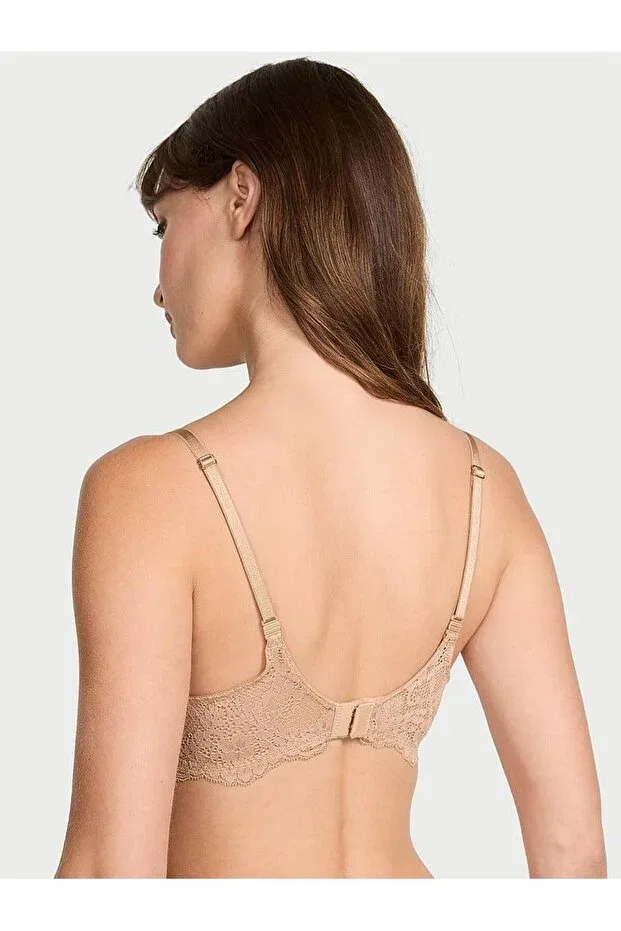 Женский бюстгальтер push-up с кружевной отделкой Victoria'S Secret, Praline — фото 2