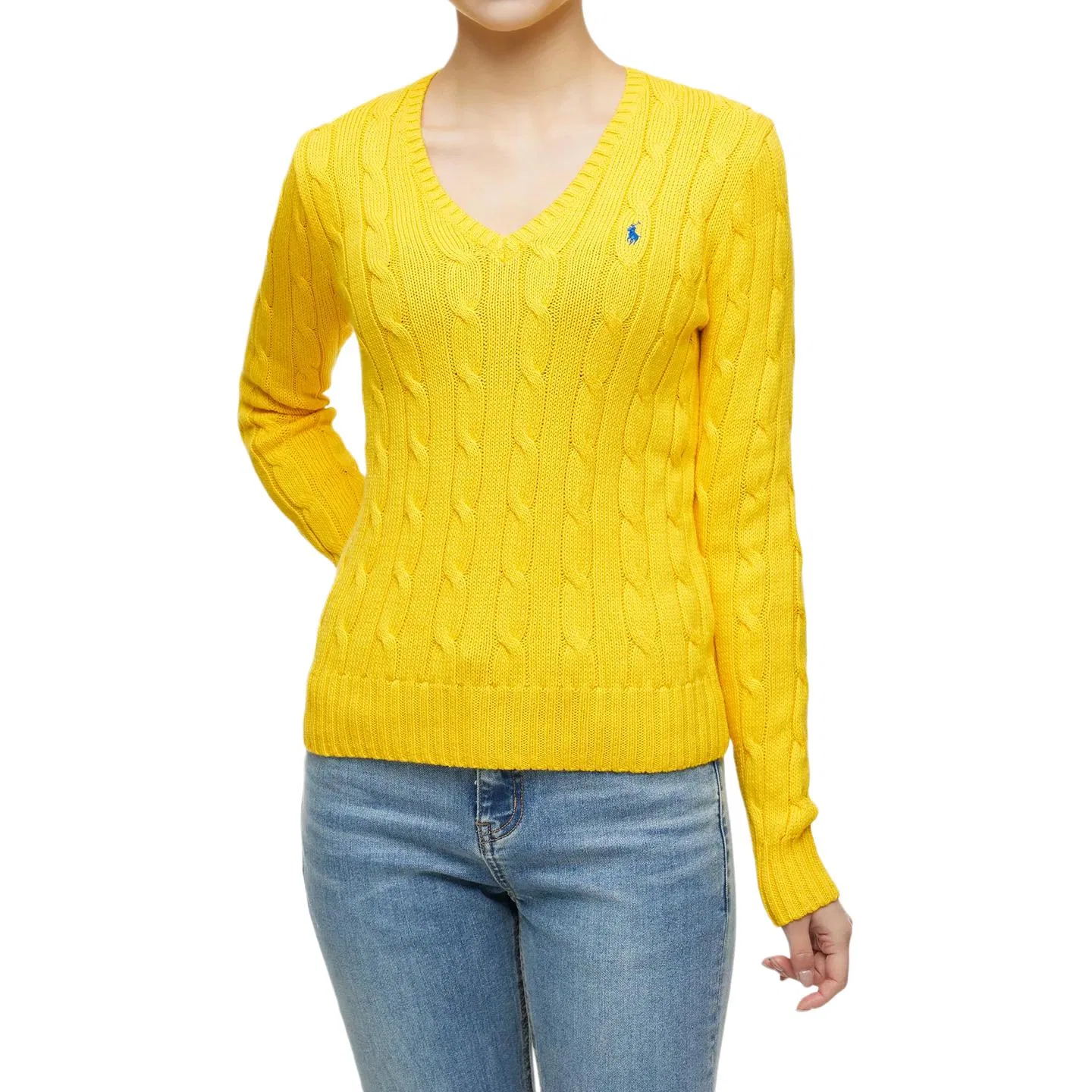 Женский свитер желтый Polo Ralph Lauren, Yellow