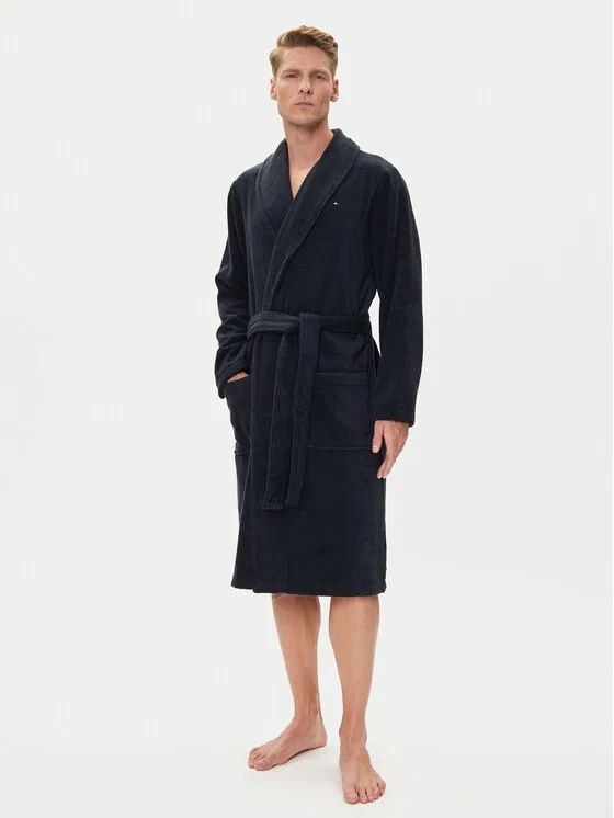 Халат Icon Bathrobe Tommy Hilfiger, темно-синий