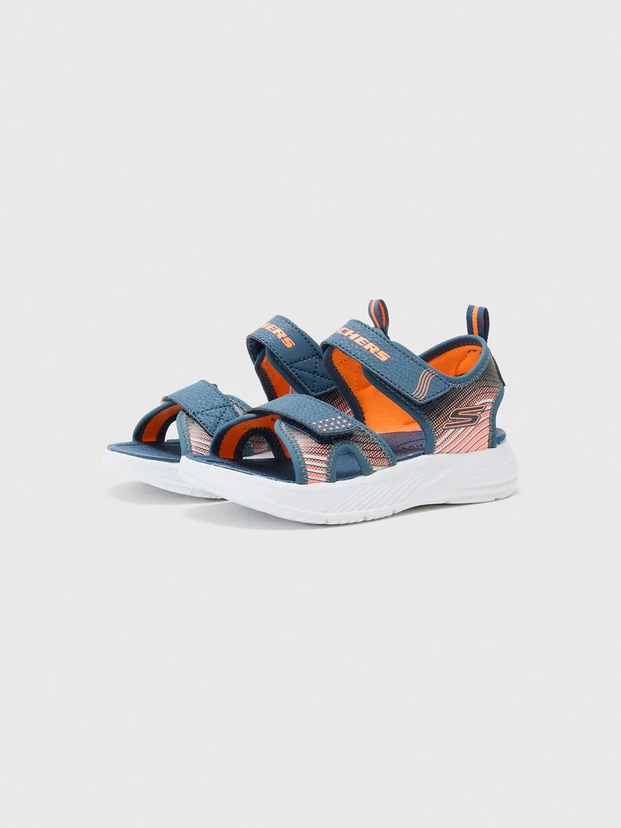 Сандалии SKECHERS 'MICROSPEC-SPLASH' темно-синего цвета — фото 2