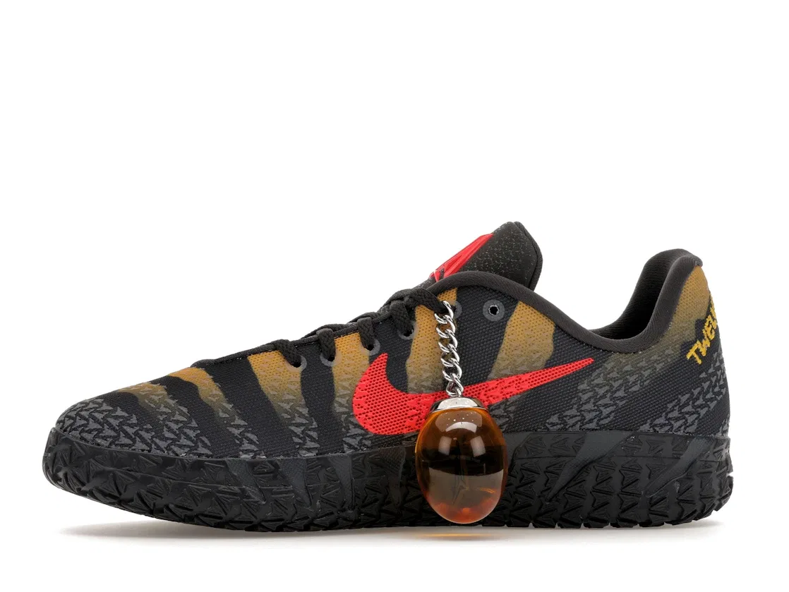 Детские кроссовки для баскетбола с принтом Nike Ja 3 Nike, Anthracite/Bright Crimson/Yellow Ochre — фото 3