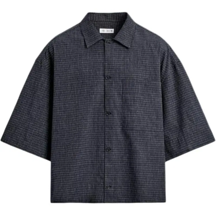 Детская рубашка с отложным воротником и острыми концами Sea Blue ZARA, Sea Blue