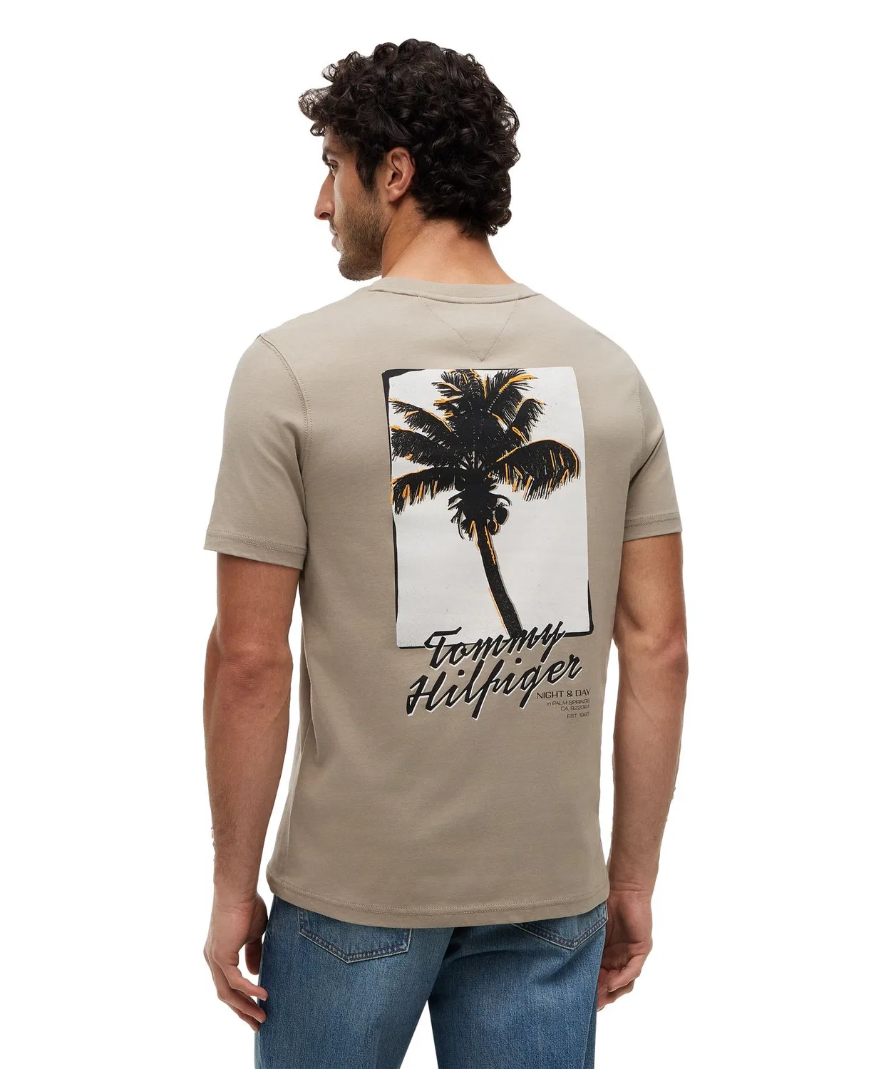 Мужская футболка с принтом Palm Photo Print Short Sleeve TOMMY HILFIGER, Green