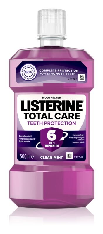 

Ополаскиватель для полной защиты зубов 6 в 1 Listerine Total Care Teeth Protection
