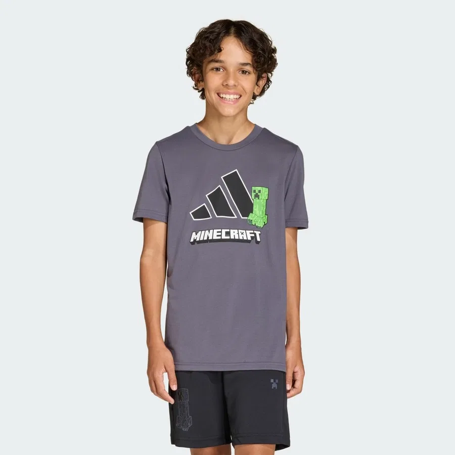 Футболка с принтом Minecraft Training adidas Sportswear, Aurora