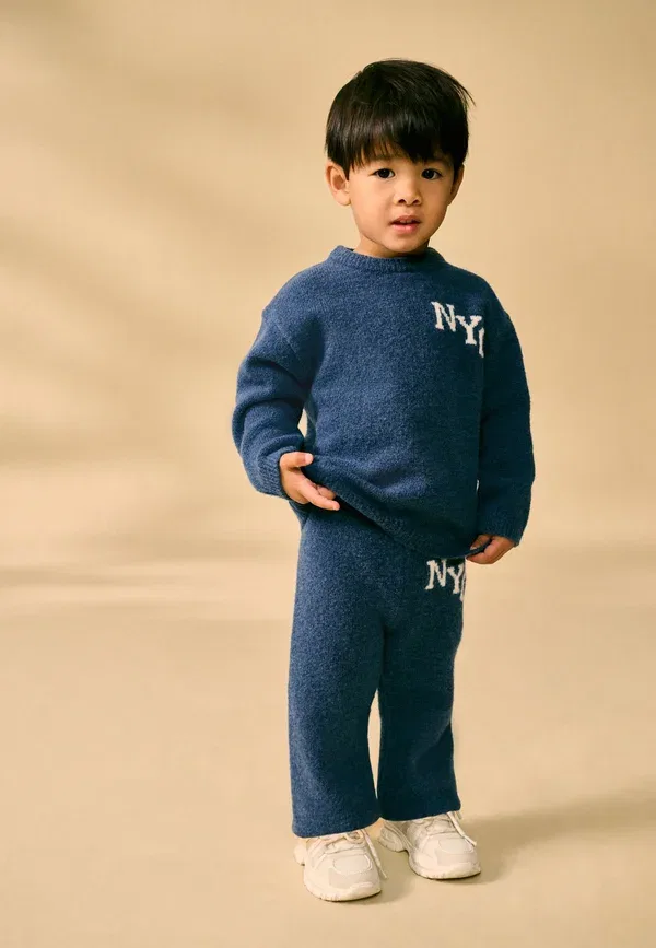 Брюки из полиэстера Regular fit nyc varsity set Next, navy blue, темно-синий