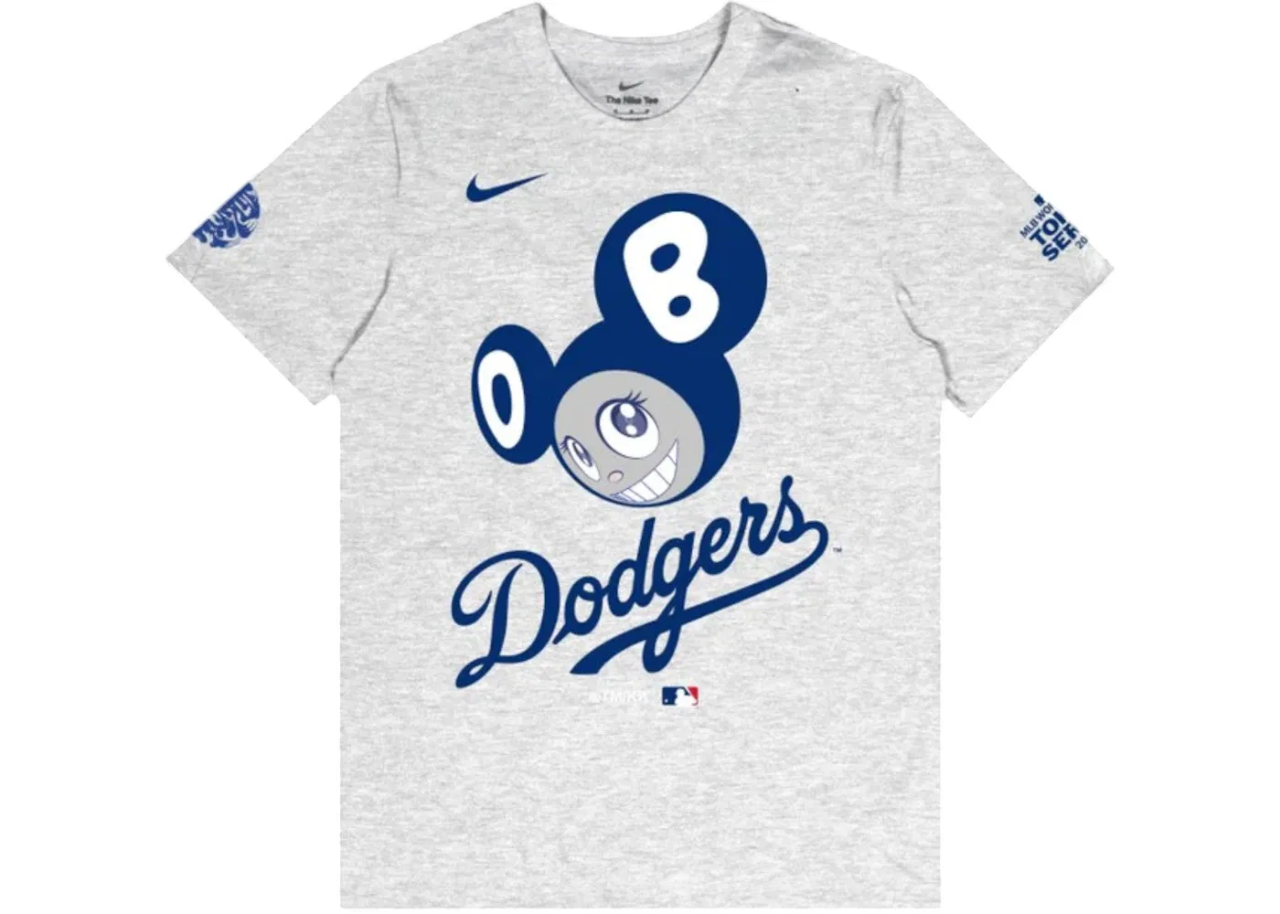 Мужская футболка с принтом Nike x Takashi Murakami x MLB World Tour Tokyo Series 2025 Dodgers S/S Tee, Grey