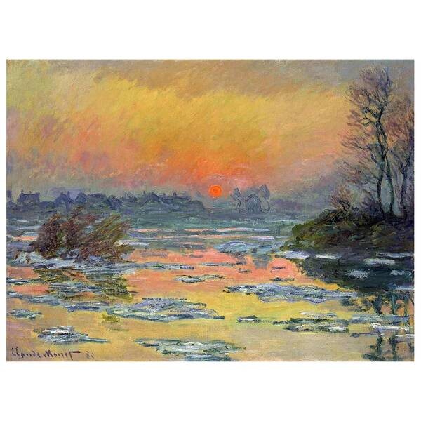 

Фреска LegendArte Sonnenuntergang über der Seine, многоцветный