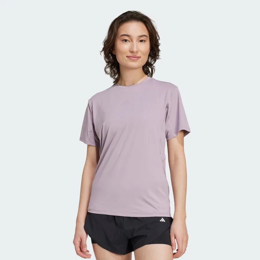 Футболка с принтом Designed For Training Go To adidas, Светло-зеленый