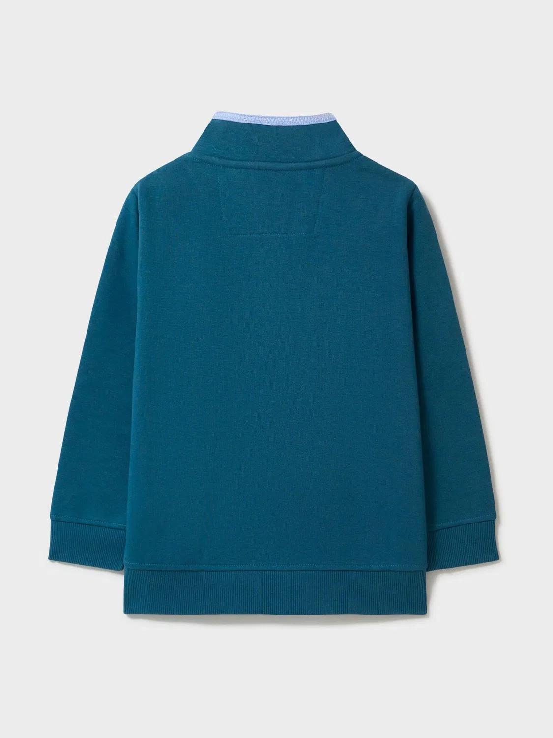 Свитшот с полузастежкой Crew Clothing, бирюзово-синий — фото 2