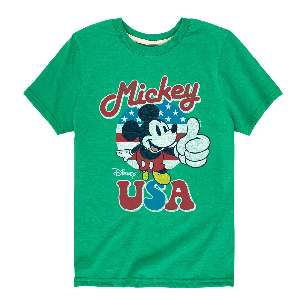 Футболка с принтом Americana Disney, kelly green