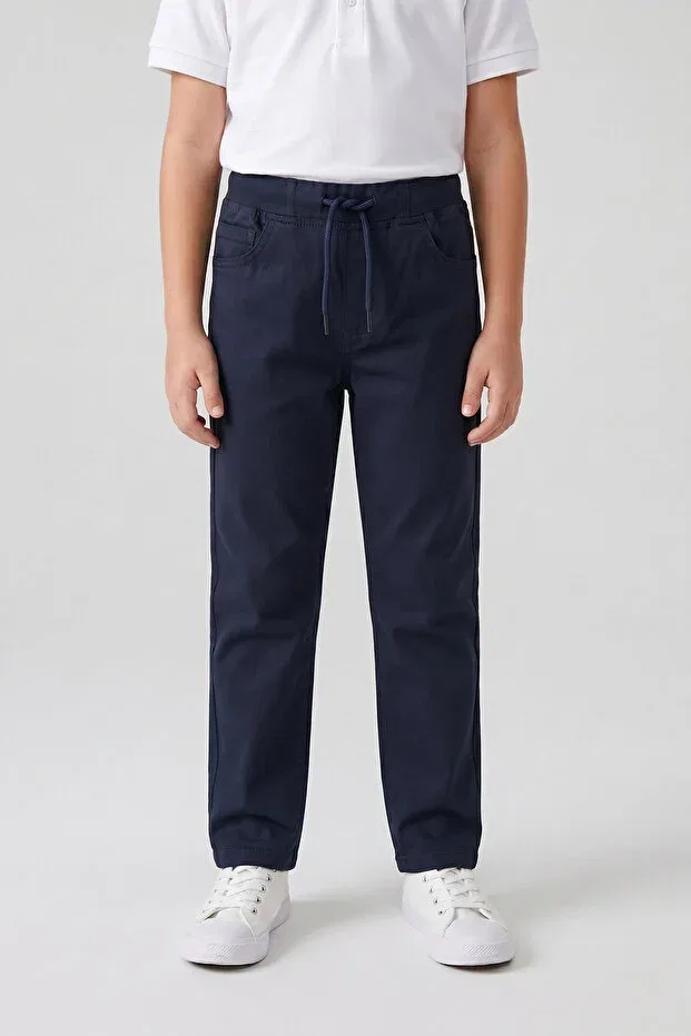Детские брюки для мальчиков хлопковые Regular Nacar Çarşı, Navy Blue — фото 3