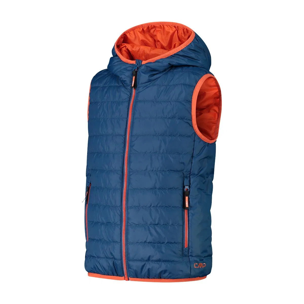 Детская утепленная жилетка с капюшоном Kid Vest Fix Hood Cmp, Konigsblau — фото 3