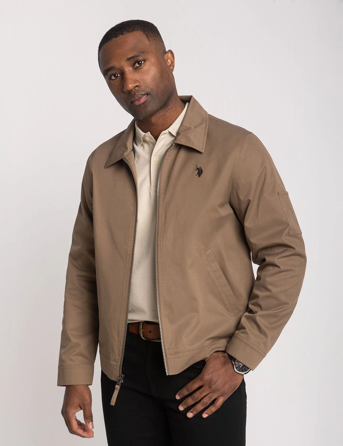 Куртка U.S. Polo Assn Lightweight Mechanics, коричневый