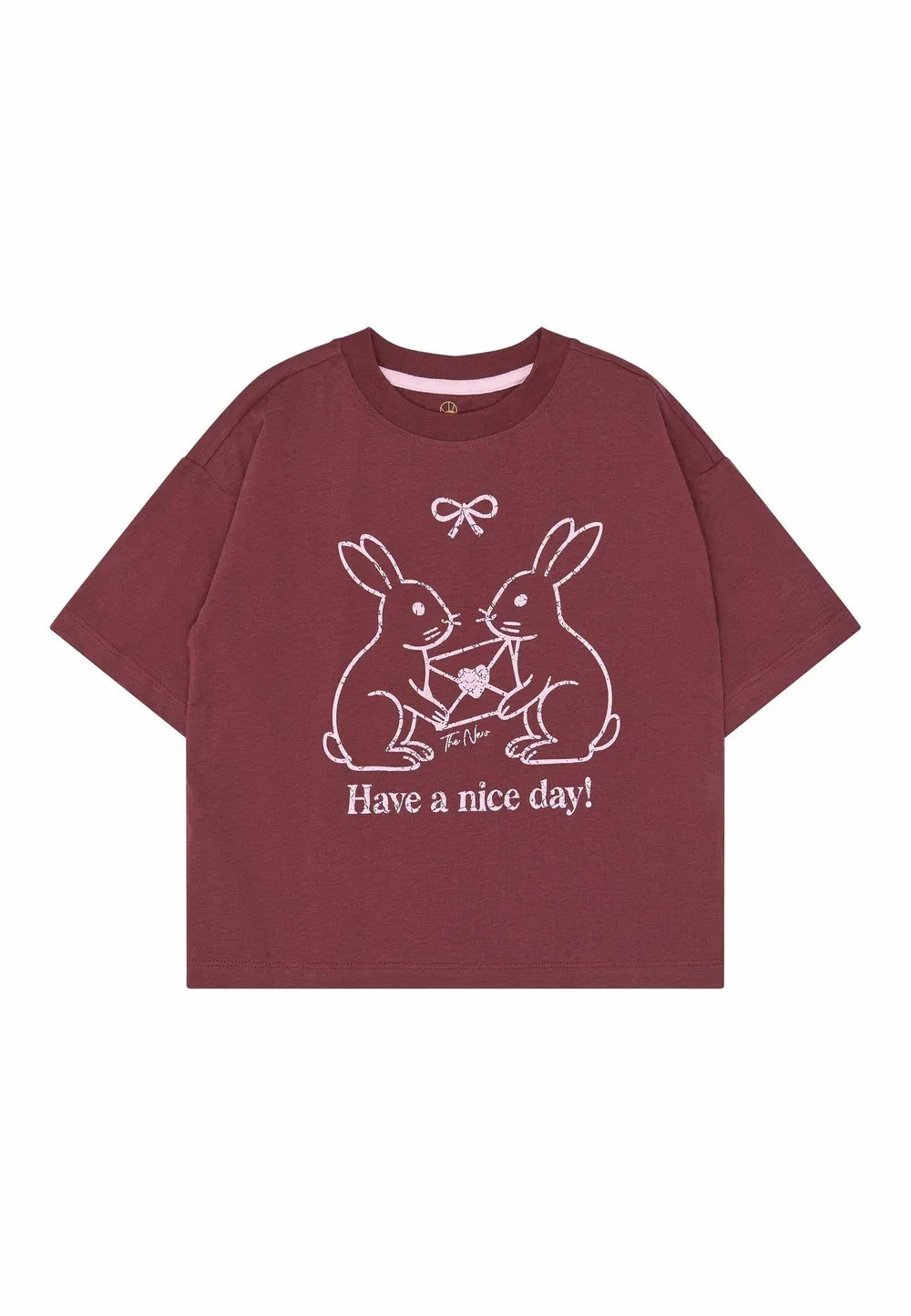 Tnvalkyrie os s_s tee - футболка с принтом The New, Burgundy Tn