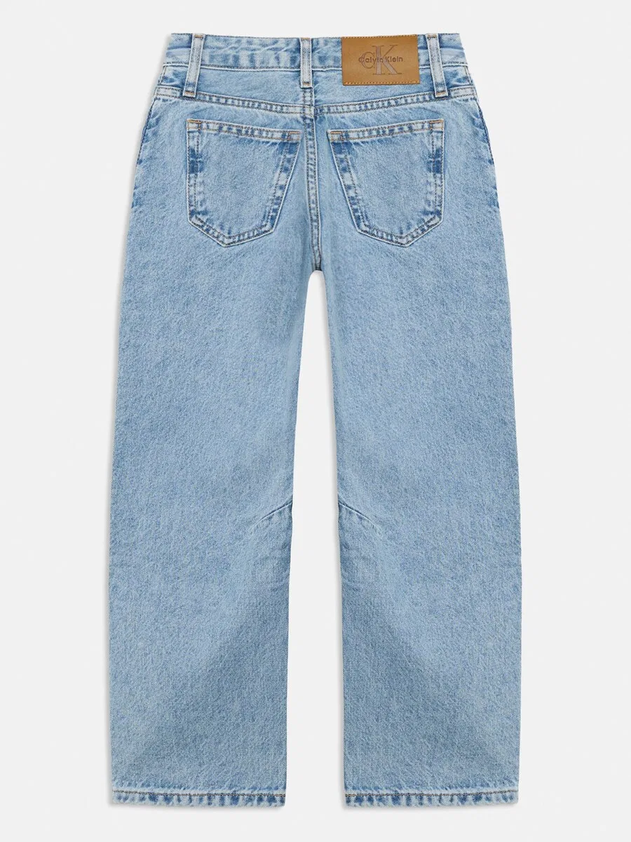 Джинсы Calvin Klein Jeans Barrel Jeans синего цвета — фото 3