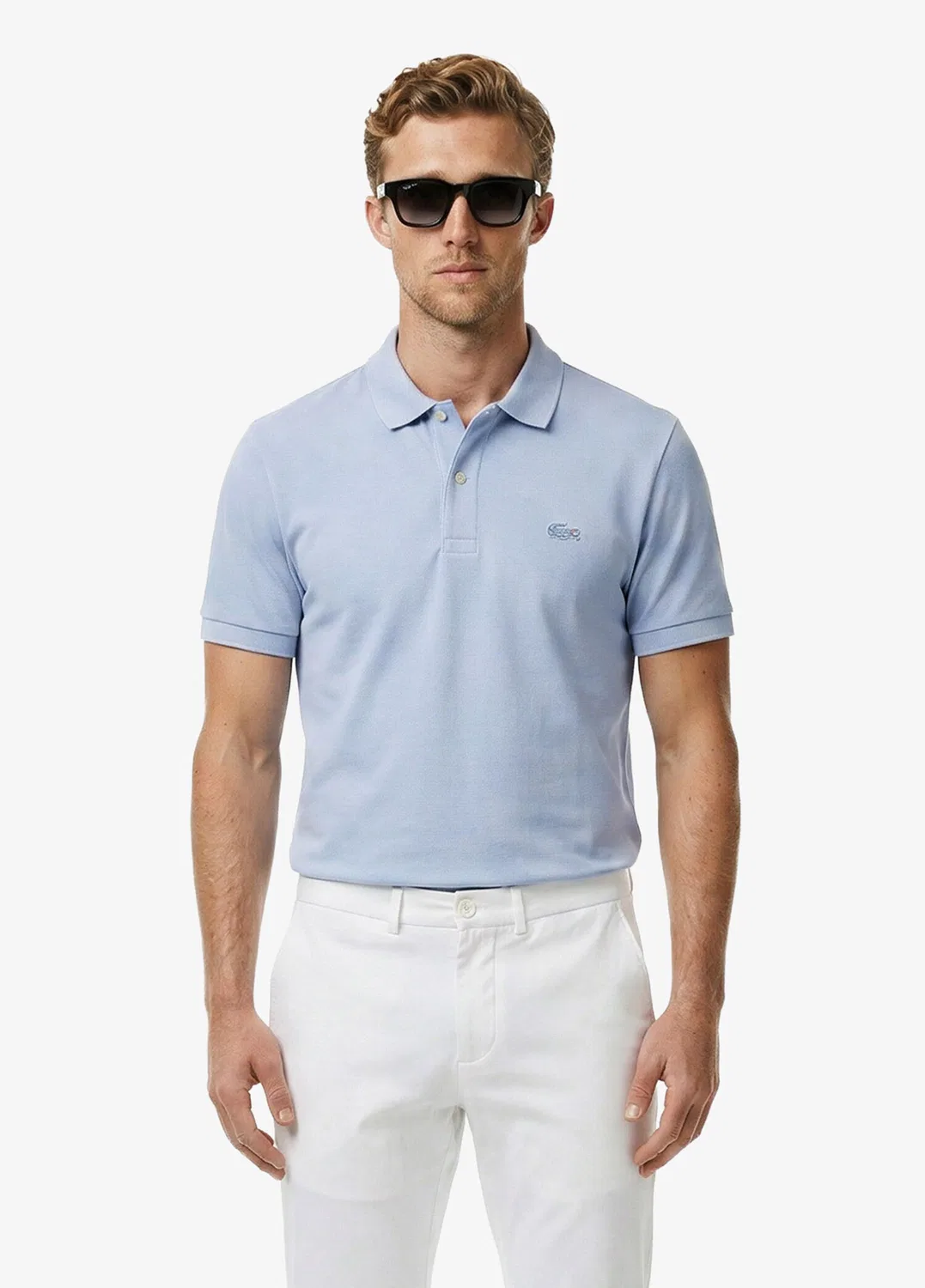 Поло Lacoste Regular Fit Paris, синий