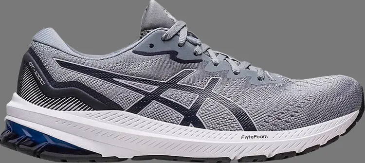 

Кроссовки gt 1000 11 'piedmont grey midnight' Asics, серый