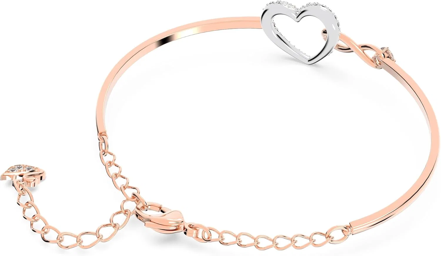 Накладные ресницы Swarovski Infinity Heart, белый, смешанное покрытие — фото 4