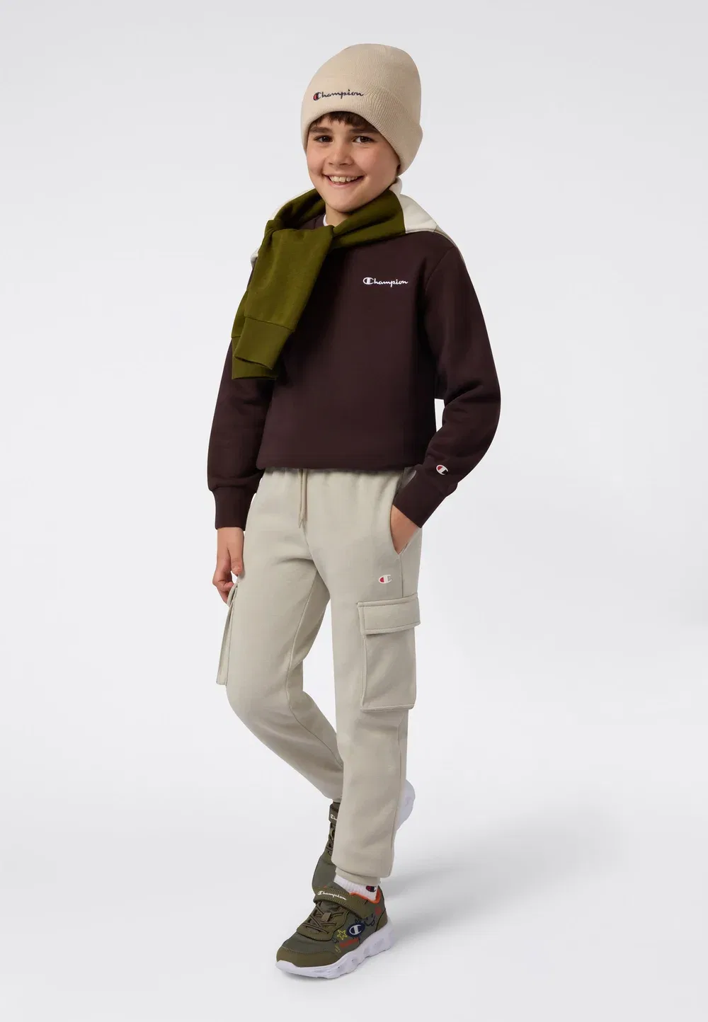 Спортивные брюки унисекс - спортивные штаны Champion, Beige — фото 2
