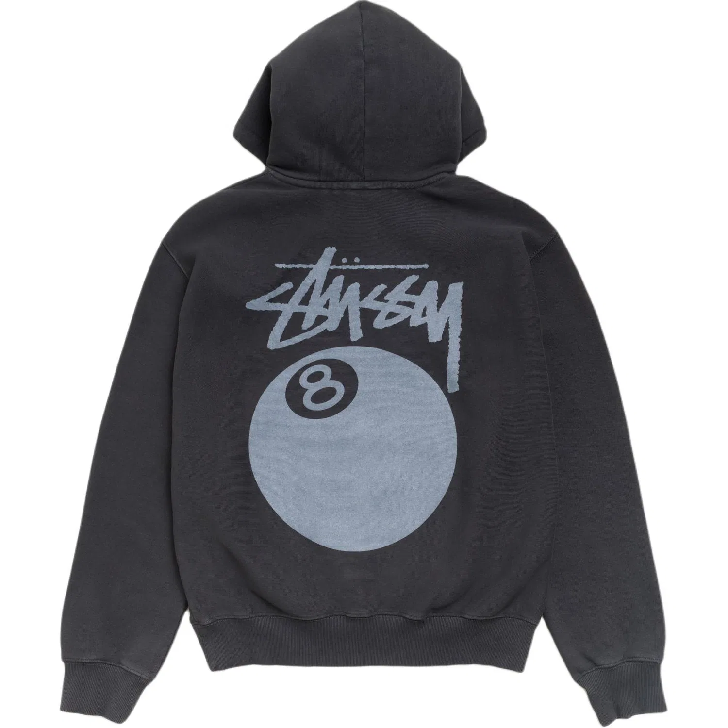 Детский худи с капюшоном утепленный прямого кроя Stussy, Black