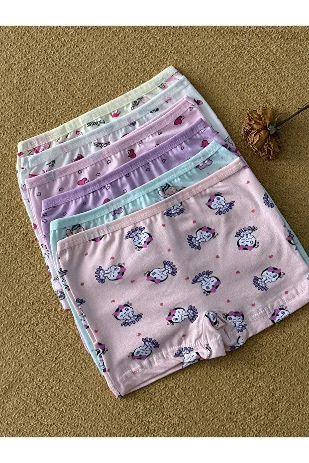 Детские боксеры для девочек хлопковые набор 6 шт Myquality, Multicolor — фото 3