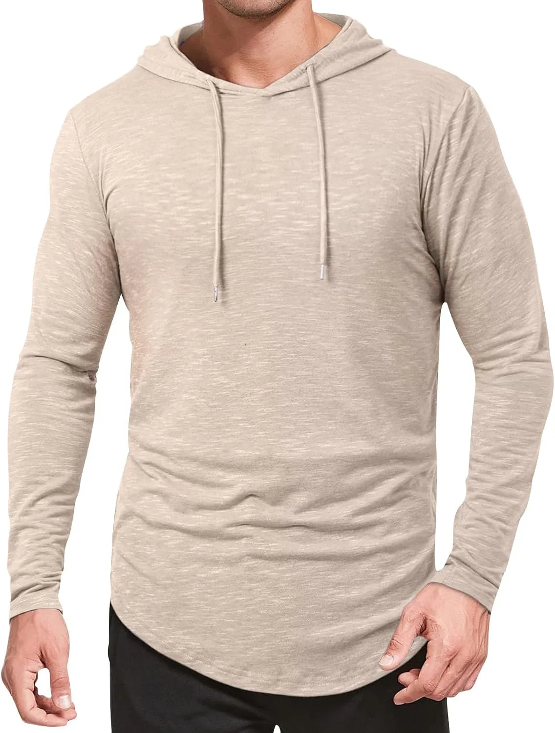 Мужское спортивное худи с капюшоном, Lightweight Pullover, бежевый