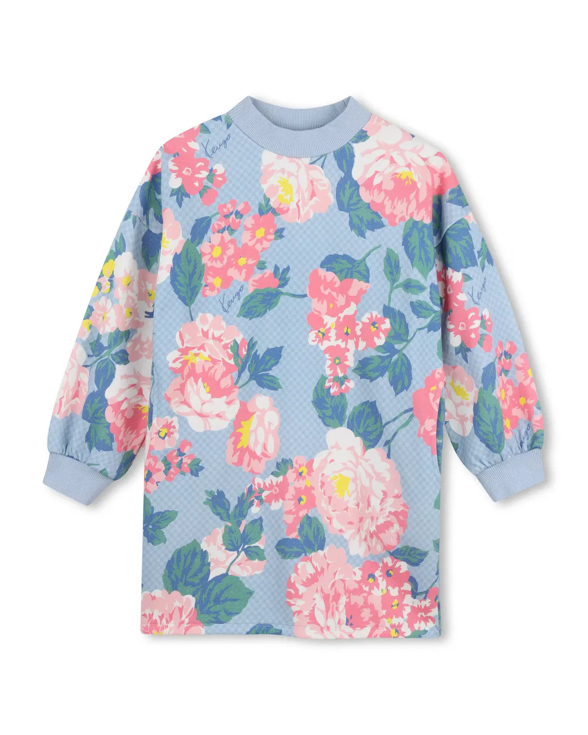 Детское платье с принтом Kenzo Kids, Azul Claro