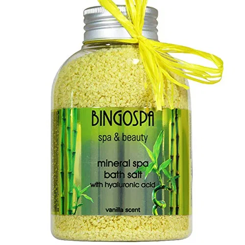 Соль для ванны с гиалуроновой кислотой и ароматом ванили BingoSpa, 650 г