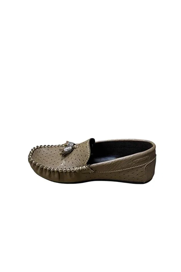 Детские туфли для мальчиков с бантом Brono, Taupe