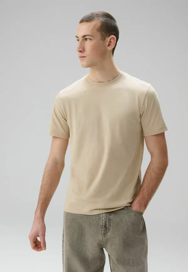 Футболка хлопковая Crew neck t-shirt, Next, Camel Brown, коричневый