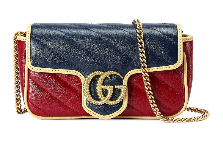 

Женская кожаная сумка через плечо GG Marmont, мини-сумка-кроссбоди Gucci, box(basic set+box)