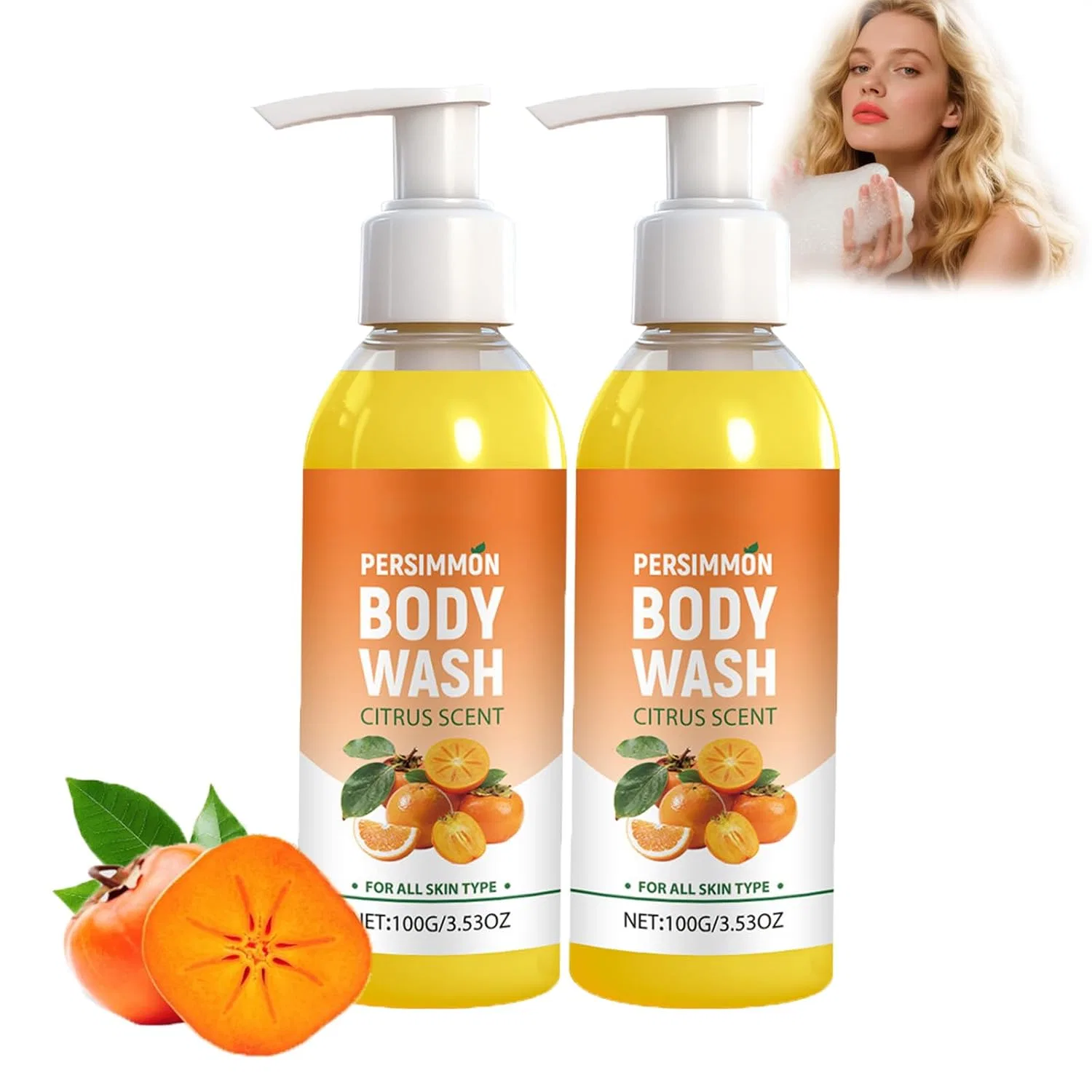 Гель для душа с экстрактом хурмы, ZLHHRZJX, 120 мл, Pack of 2