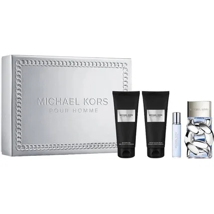 Набор парфюмерный мужской Michael Kors Pour Homme, 100 мл Eau De Parfum + 100 мл Body Lotion + 100 мл Shower Gel + 10 мл Eau De Parfum